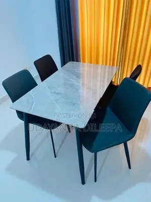 Granite Dining Table with Chairs