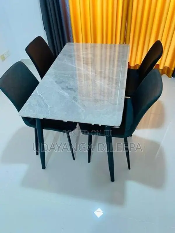 Granite Dining Table with Chairs
