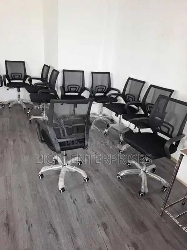 New Office Black Chairs