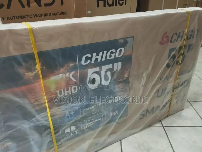 Chigo 55" 4K Smart Android Frameless TV