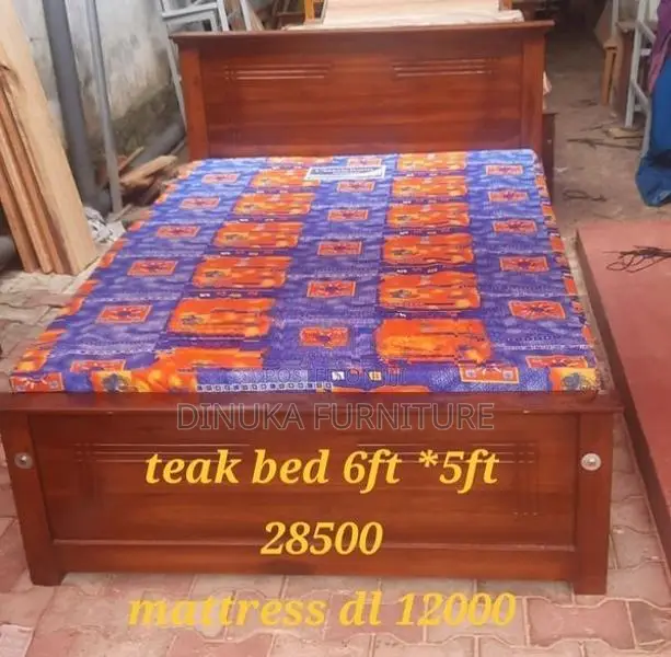 New Teak Box Bed 6ft *3ft.