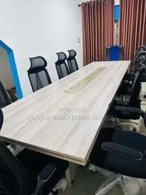 Modern American White 8x3 Conference Table