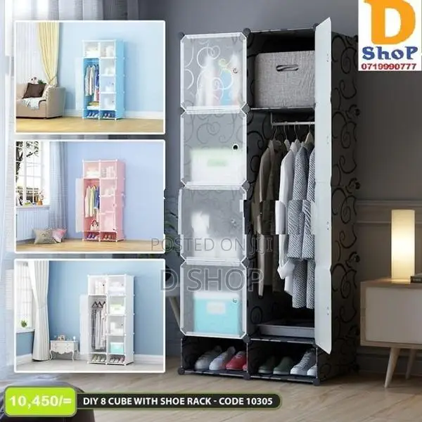 DIY - Wardrobe 8 Cube Doors with Shoe Rack