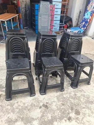 Plastic black stools