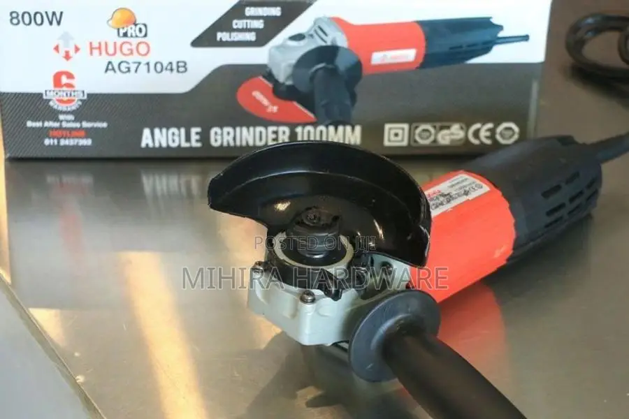 Hugo 800 Watts Angle Grinder Machine 7104B 100mm