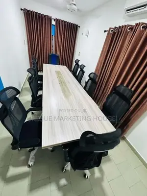 Modern American White 8x3 Conference Table