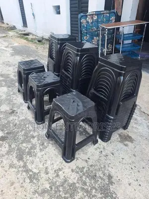 Plastic black stools