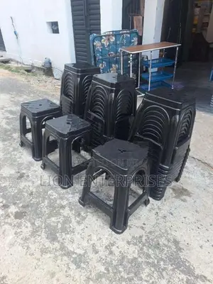 Plastic black stools