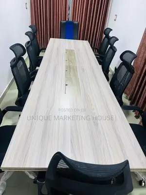 Modern American White 8x3 Conference Table