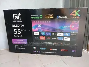 New 55" MI+ (Japan) QLED Smart Android 15 4K TV Bluetooth