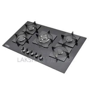 New Euro (Turkey) 5 Burner Cooker Hob Tempered Glass
