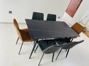 Granite Dining Table with Chairs