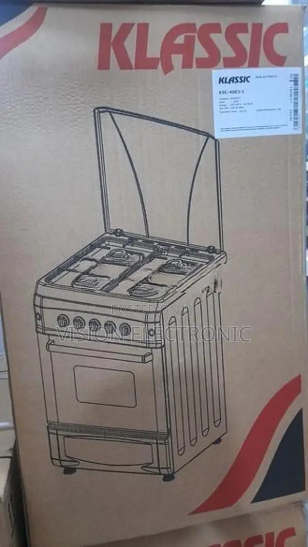 Klassic Freestanding 4 Burner Cooker with Oven