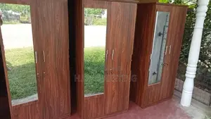 2 Door Melamine Glass wardrobe