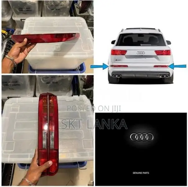 Genuine Audi Q7 S LINE 2018 rear bumper reflector lights - New