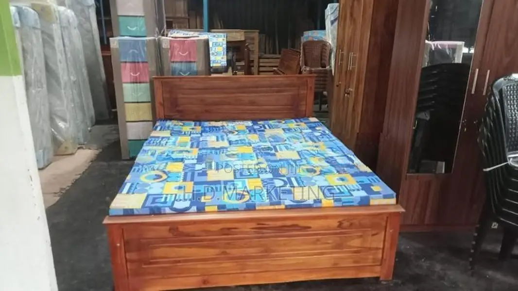 Queen Size Box Bed with Double Layer Mattress - 6x5