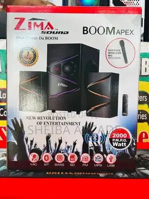 ZIMA HIGH QUALITY Karaoke SUBWOOFER WITH ( Wireless MIC )