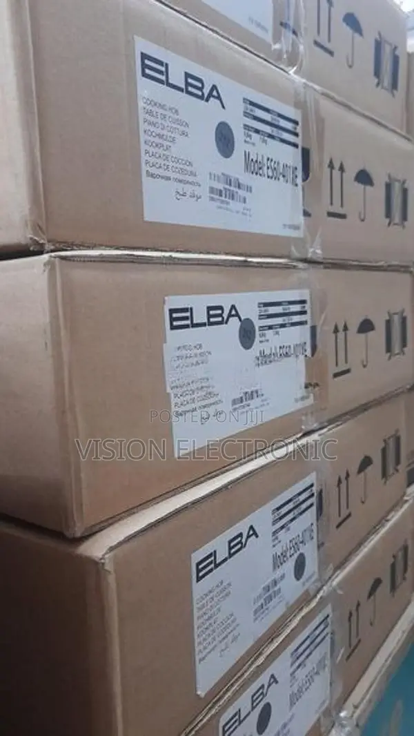 Elba Silver 4 Gas Burner Cooker Hob - (ES60-401XE)