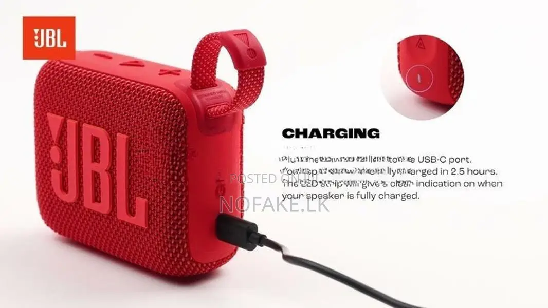 JBL GO4 Portable Bluetooth Speaker With 7H Play Time - Black