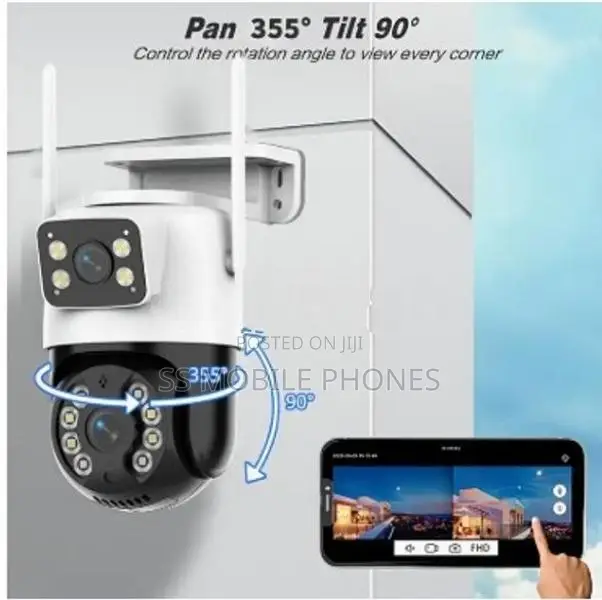 8MP HD Dual Screen AI Wifi Surveillance PTZ Camera