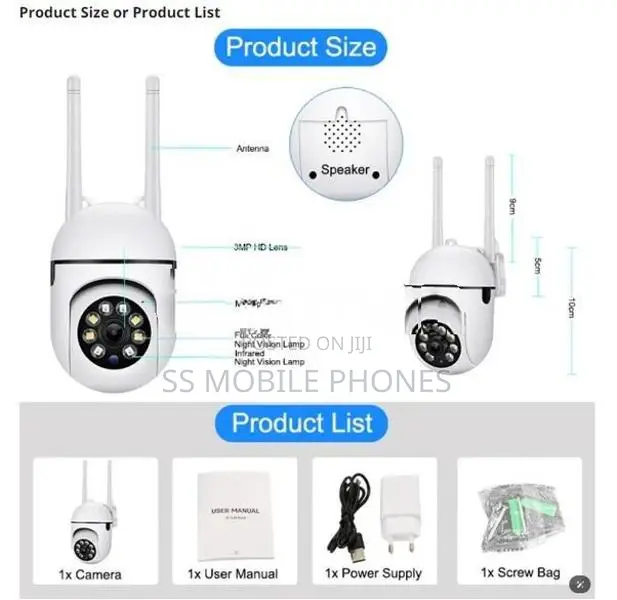 3MP Wifi Surveillance Cameras IR Full Color Night Vision