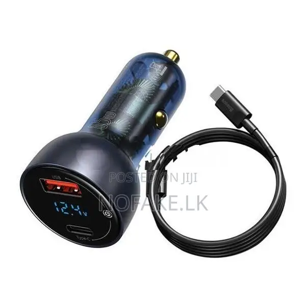 Baseus 65w car charger with Cable