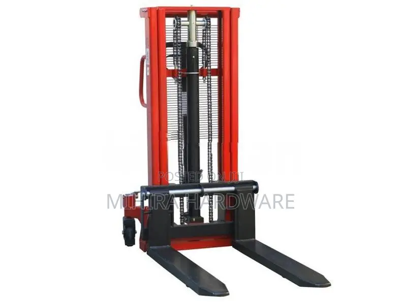Pallet stacker truck 1 Ton max 2 meter lifting double chain