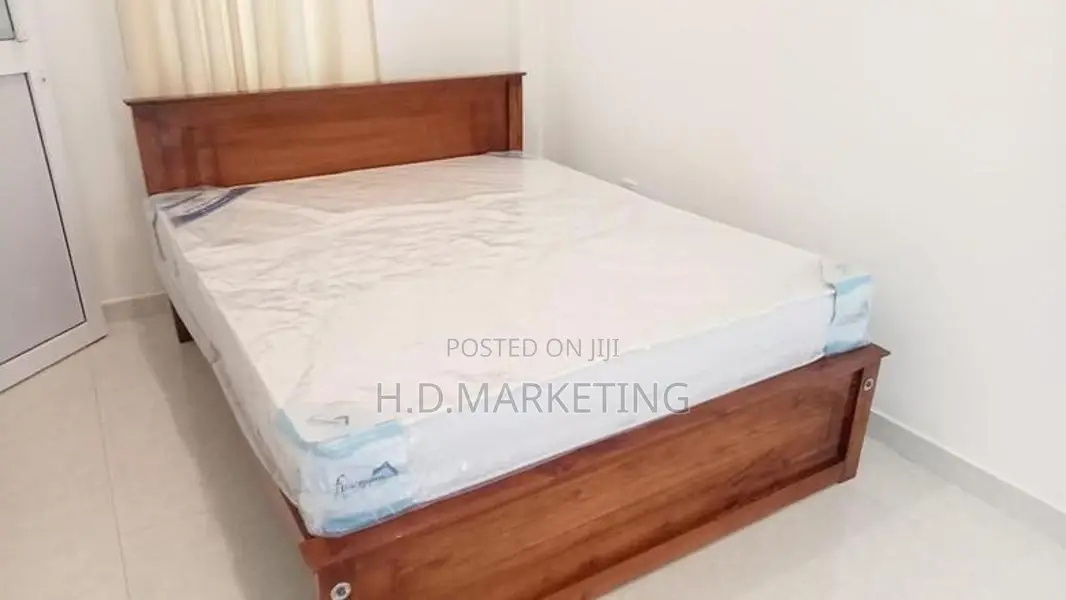 72x60 Queen Size Box Bed and Arpico Spring Mattress