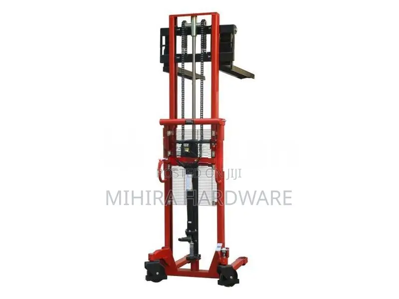 Pallet stacker truck 1 Ton max 2 meter lifting double chain