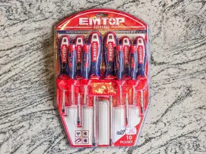 10 Pcs EMTOP 1002 Screwdriver & precision screw driver set
