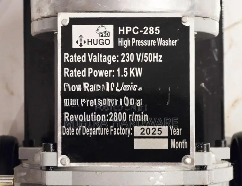 Hugo 285 High Pressure Cleaner Washer gun Machine 280 Car Washing pump