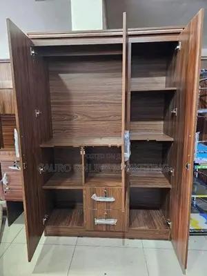 New Melamine 3 Door Cupboard Large Wardrobe 6*4 Ft