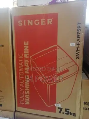 Singer Fully Automatic Washing Machine 7.5KG (SWM-FAR75PT)