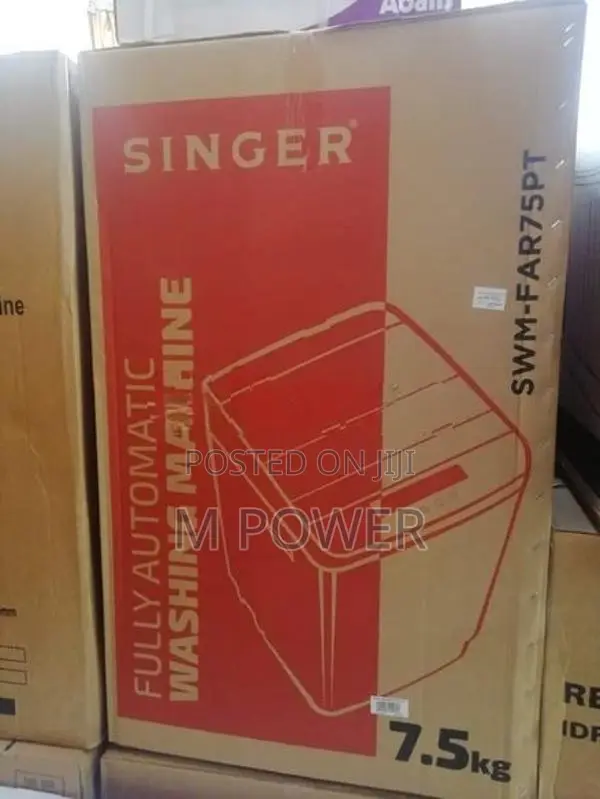 Singer Fully Automatic Washing Machine 7.5KG (SWM-FAR75PT)
