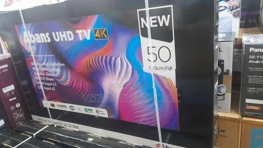 Abans 50" 4K Smart UHD Frameless TV