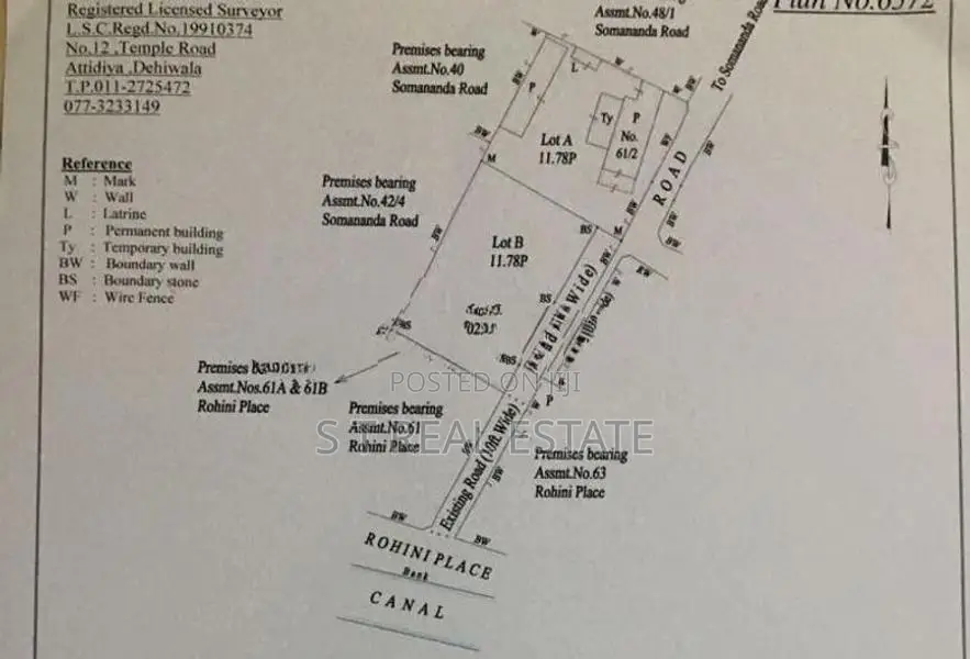 24 P Residential Land for Sale in Dehiwala