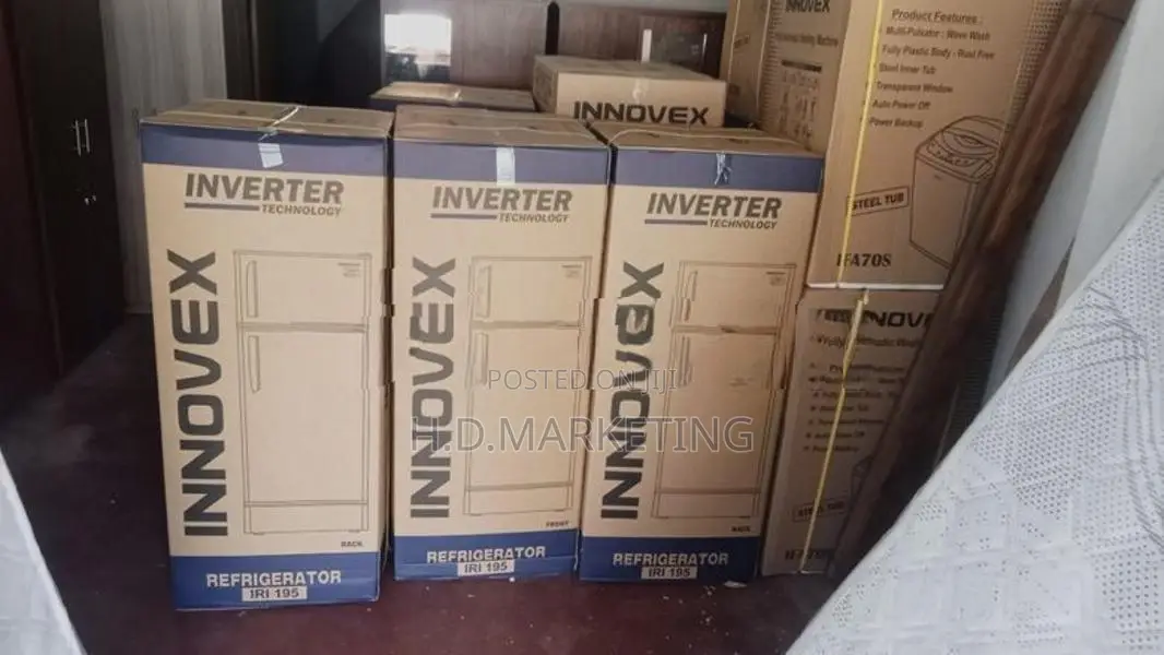 Innovex 180L Double Door Fridge