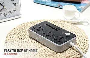 LDNIO 2500W 3 Ways Power Socket and 6 USB Ports UK Pin