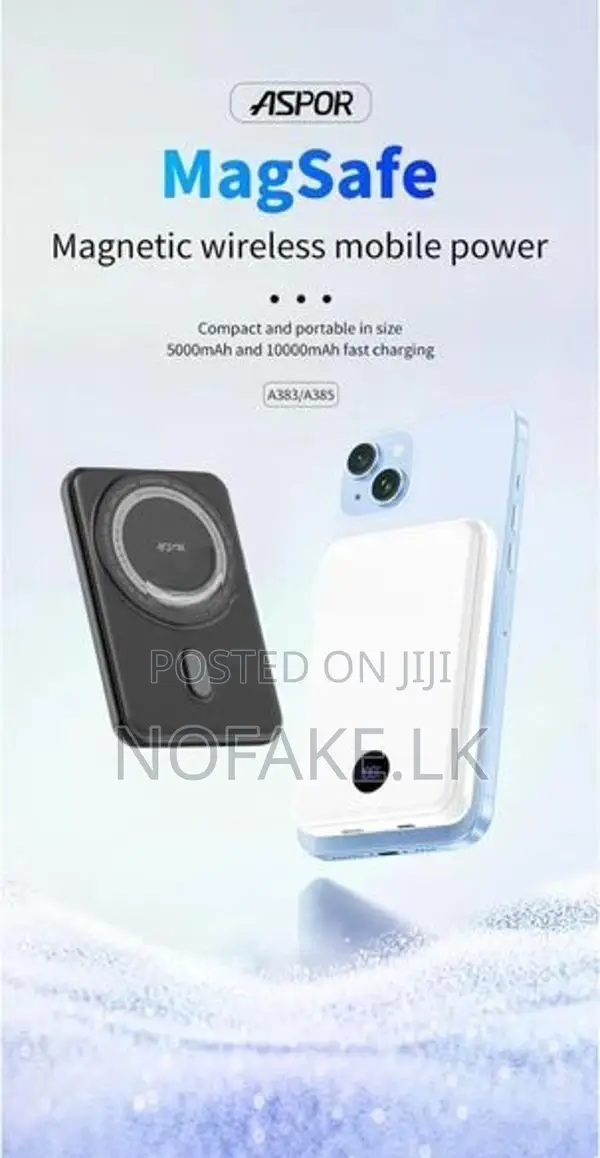 ASPOR 20W & 15W 10000Mah Wireless Charging Magnetic Power Bank