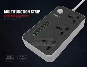 LDNIO 2500W 3 Ways Power Socket and 6 USB Ports UK Pin
