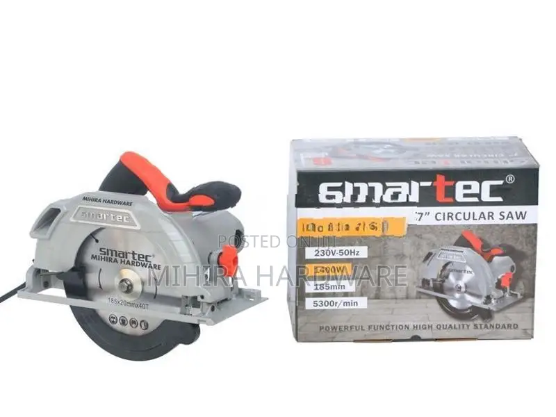 SMARTEC ST-18512 7-1/4" Circular Power Saw Machine by HUGO 185mm 1400W