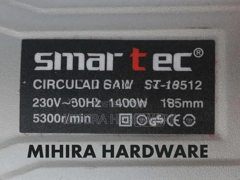 SMARTEC 18512 by HUGO 185mm 1400 Watts 7-1/4" Circular Power Saw Machi