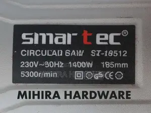 SMARTEC ST-18512 7-1/4" Circular Power Saw Machine by HUGO 185mm 1400W