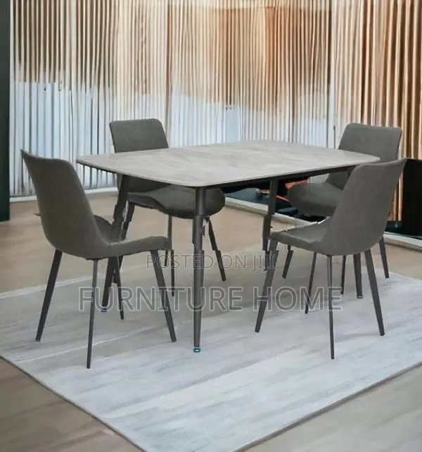Luxury Granite Dining Table with Chairs