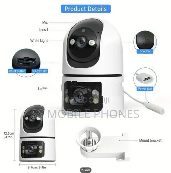 4MP HD Dual Screen AI Wifi PTZ Camera