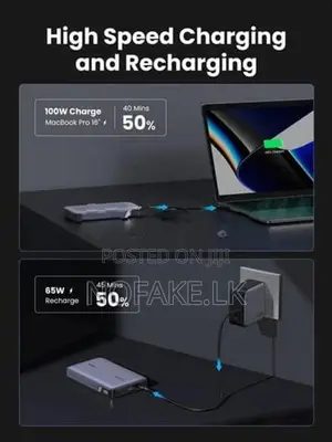 UGREEN 100W 20000Mah Flight Approved & Safe Charging Power Bank