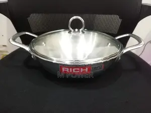 Rice Deep Kadai 22cm Stainless Steel (RHDK-767-22)