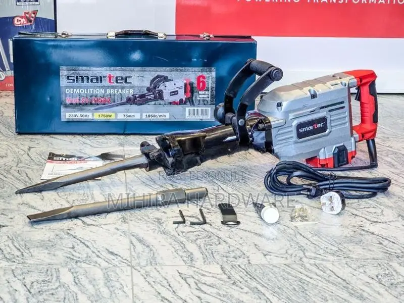SMARTEC HUGO 37502 30mm 1750 Watts Demolition Breaker Hammer Machine