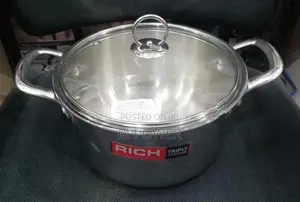 Rich casserole with Glass Lid 20cm Stainless Steel (RHCR-769-20)