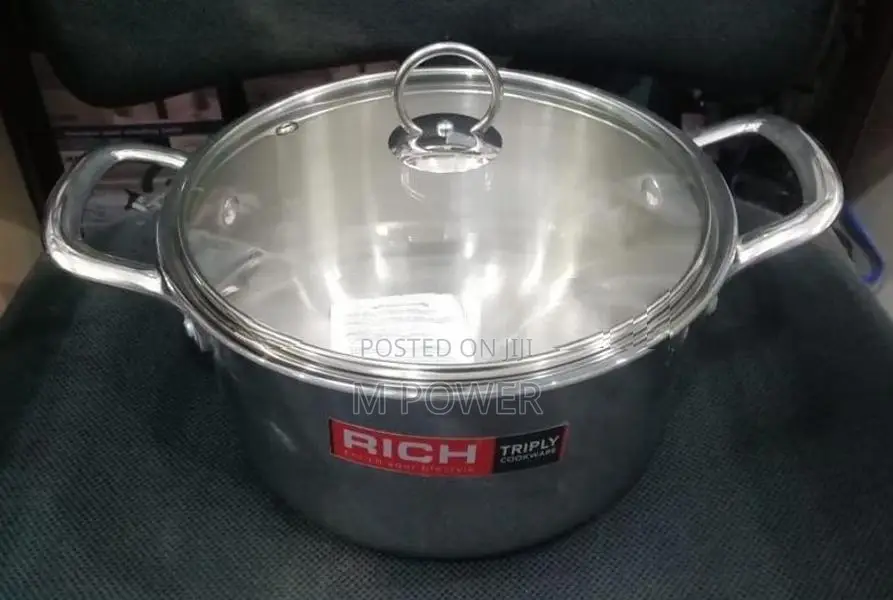 Rich casserole with Glass Lid 20cm Stainless Steel (RHCR-769-20)